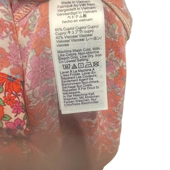 J.‎ Crew Classic-fit Drapey Cupro Shirt in Pink Floral Guarana Size 0 - Picture 11 of 12